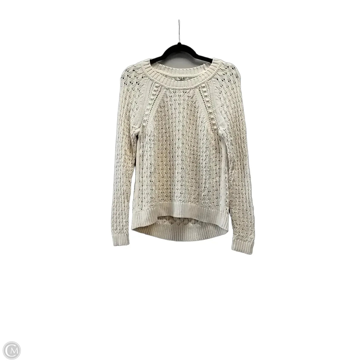 Sweater By Loft In Cream, Size: M