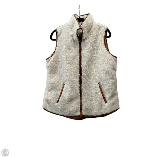 Vest Fleece By Old Navy In Cream & Tan, Size: L