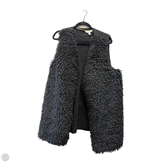 Vest Faux Fur & Sherpa By Terra & Sky In Black, Size: 1x