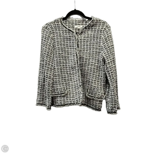 Sweater Cardigan By Max Studio In Black & White, Size: L