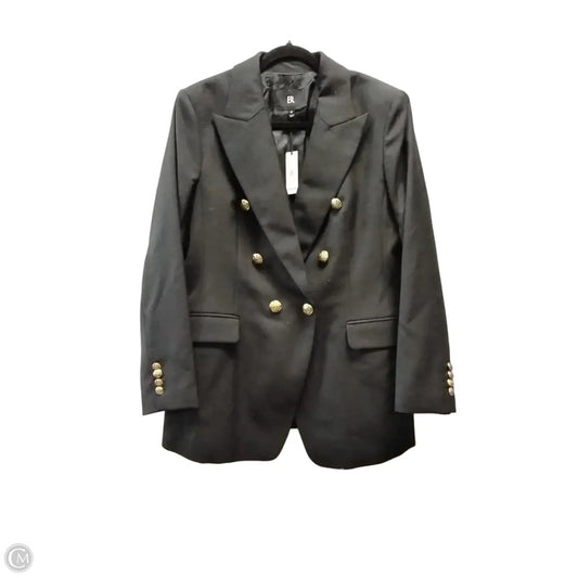 Blazer By Banana Republic In Black & Gold, Size: 12
