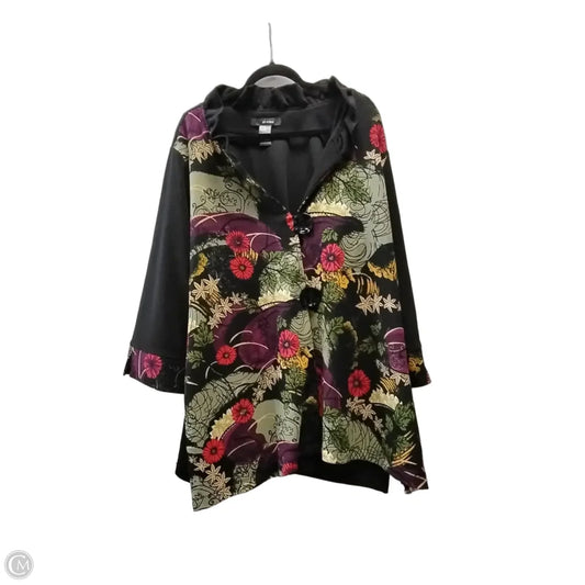 Cardigan By Ali Miles In Black, Size: 2x