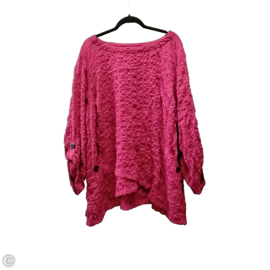 Top Long Sleeve By Ali Miles In Red, Size: 2x