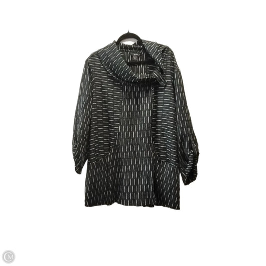 Top 3/4 Sleeve By Ali Miles In Striped Pattern, Size: 2x