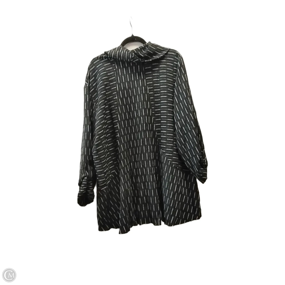 Top 3/4 Sleeve By Ali Miles In Striped Pattern, Size: 2x