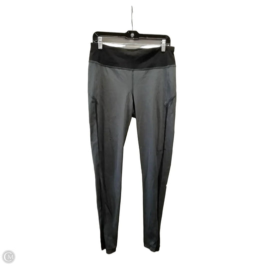 Athletic Leggings By Lululemon In Black & Grey, Size: M