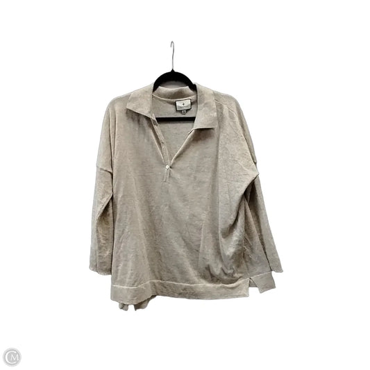 Top Long Sleeve Designer By Tuckernuck In Beige, Size: Xl