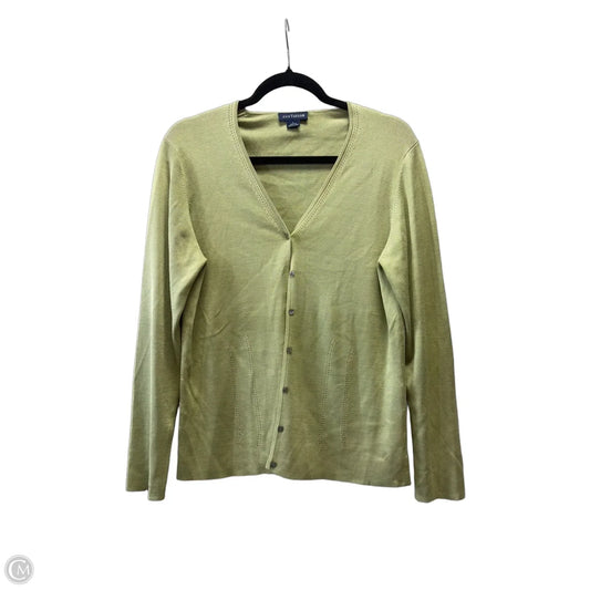 Cardigan By Ann Taylor In Green, Size: L