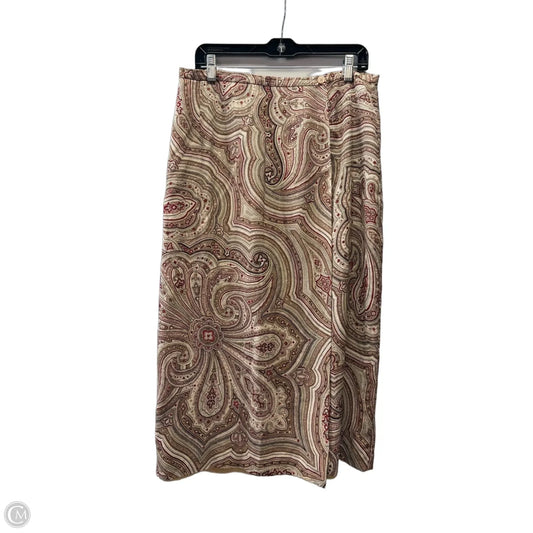 Skirt Maxi By Talbots In Red & Tan, Size: 14