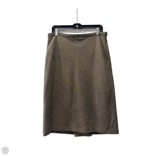 Skirt Midi By Ann Taylor In Plaid Pattern, Size: 12
