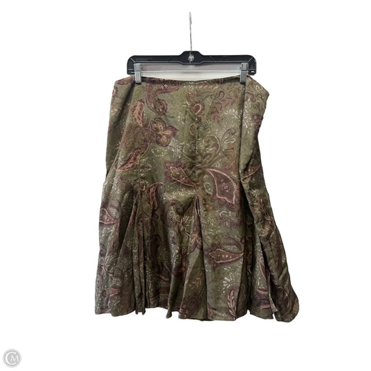 Skirt Midi By Lauren By Ralph Lauren In Green, Size: 12