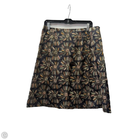 Skirt Midi By Talbots In Black & Gold, Size: 14