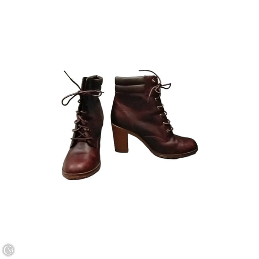 Boots Ankle Heels By Timberland In Red, Size: 9