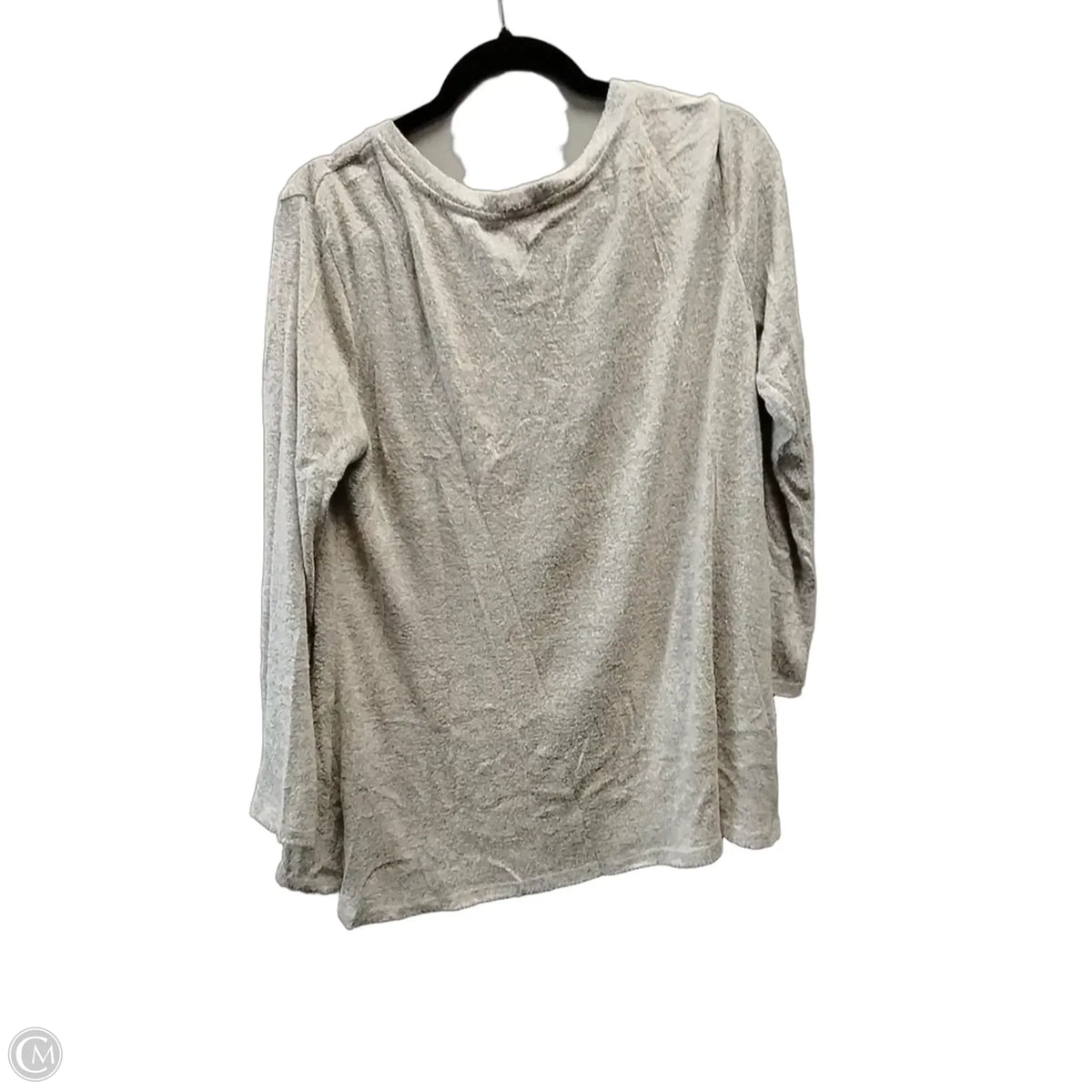 Top Long Sleeve By Misia In Grey, Size: L