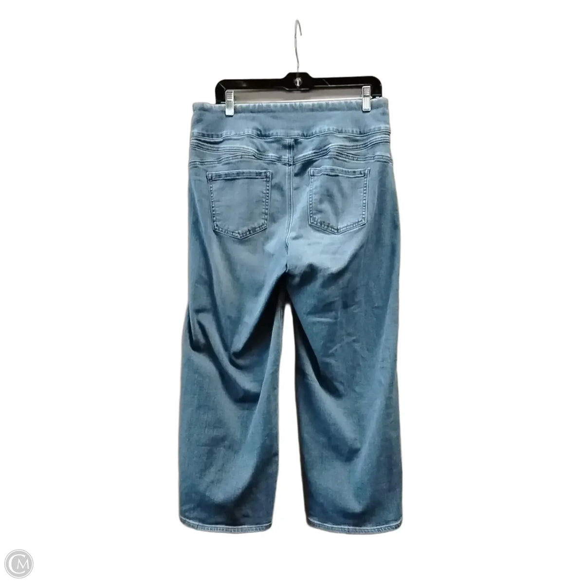 Jeans Straight By Chicos In Blue Denim, Size: 8