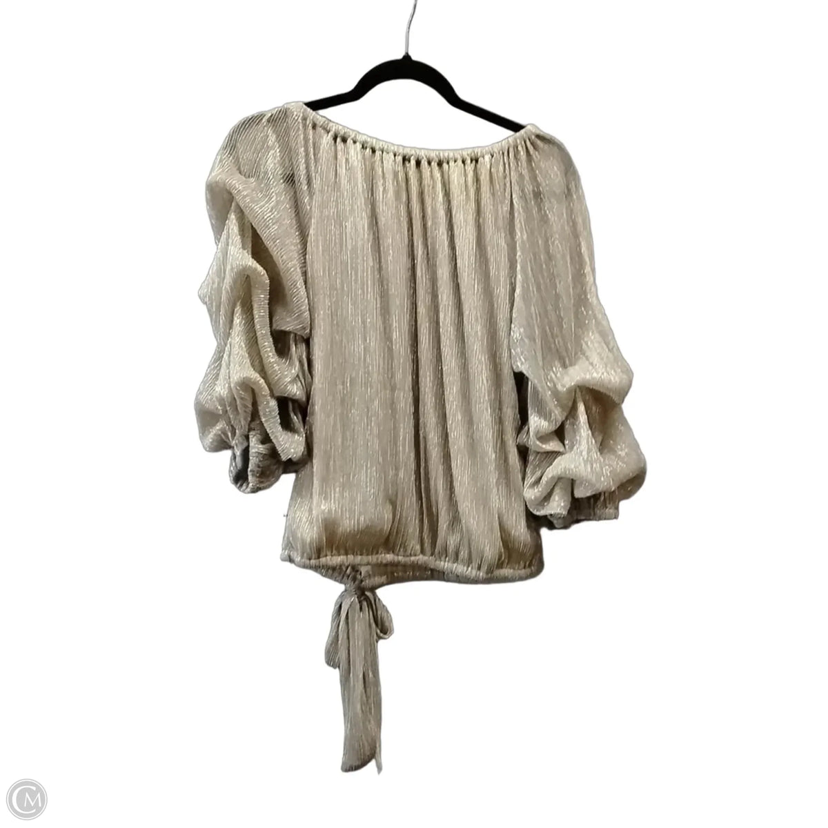 Top Long Sleeve By Cece In Gold, Size: S
