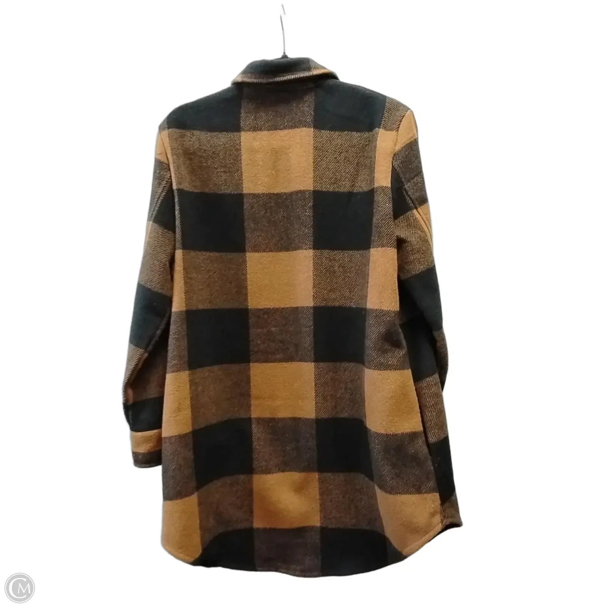 Jacket Shirt By Steve Madden In Plaid Pattern, Size: M