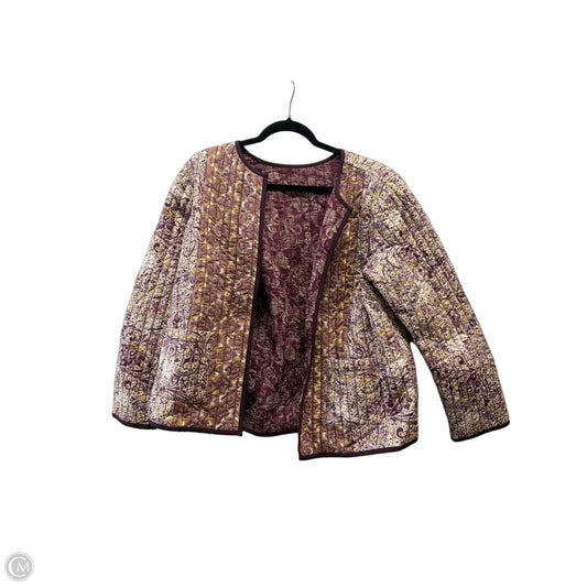 Jacket Puffer & Quilted By Pure Jill In Purple, Size: Petite L