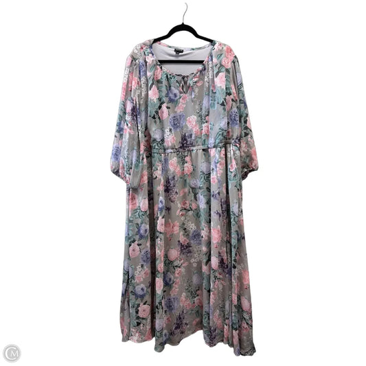Dress Casual Maxi By Torrid In Floral Print, Size: 4