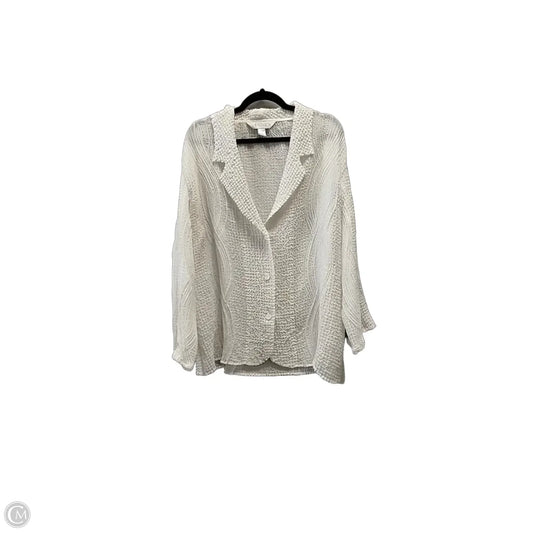 Jacket Other By Casual Corner In White, Size: Xl