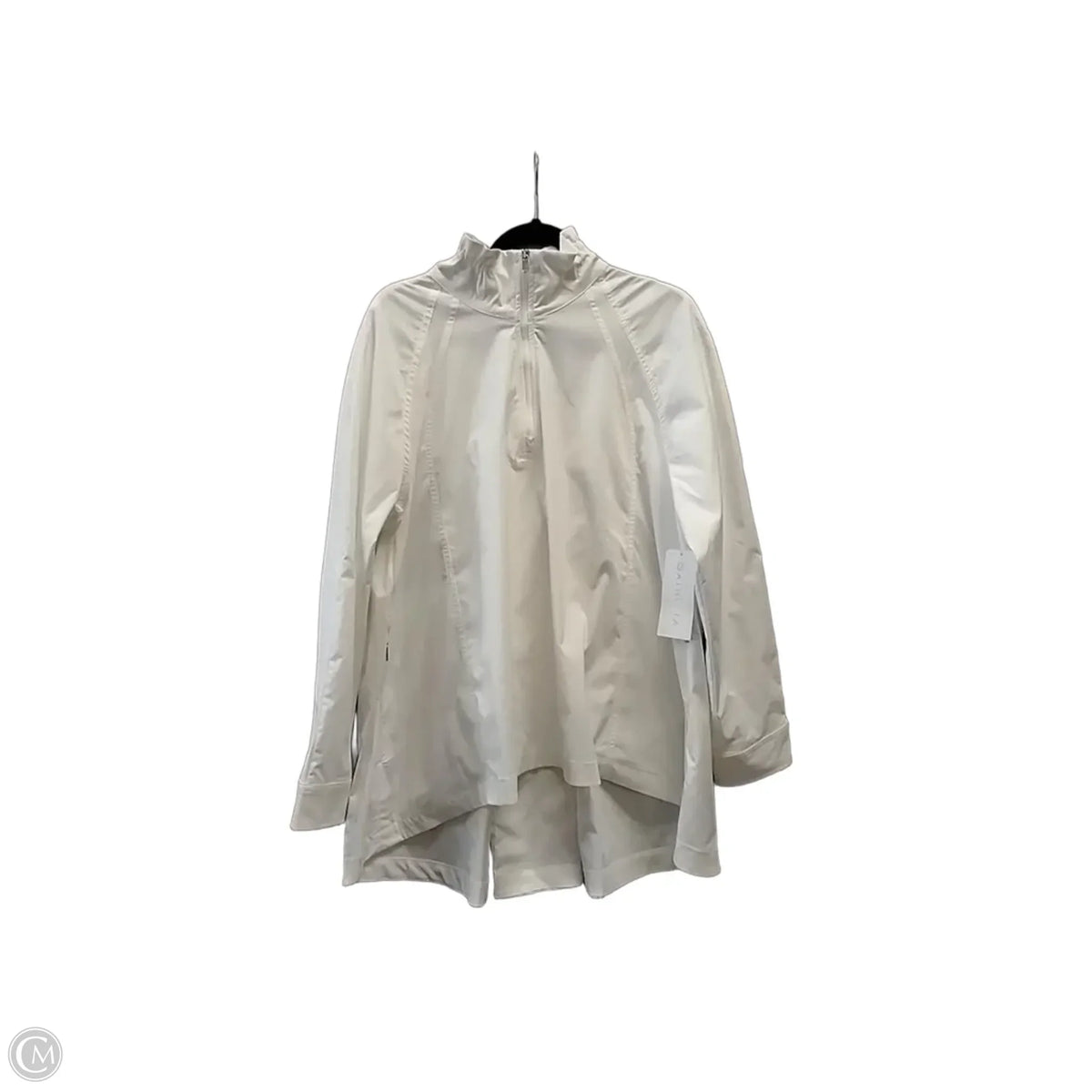 Jacket Windbreaker By Athleta In White, Size: L