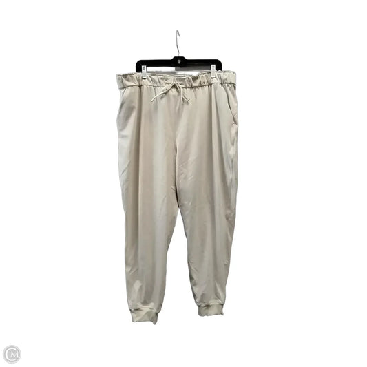 Athletic Pants By Lululemon In Cream, Size: 2x