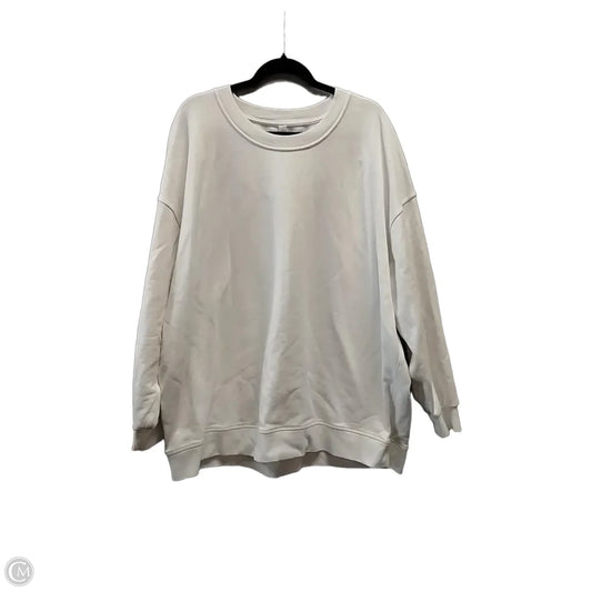 Sweatshirt Crewneck By Lululemon In White, Size: 2x