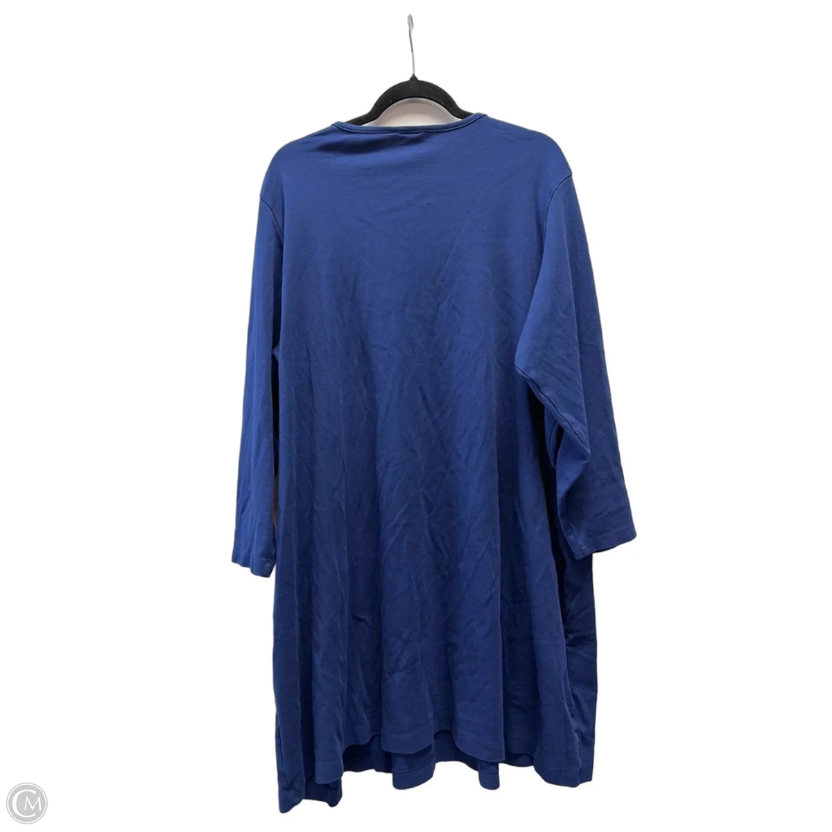 Top Long Sleeve Basic By Lands End In Blue, Size: 3x