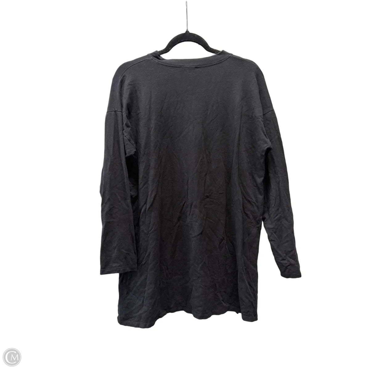 Top Long Sleeve Basic By Eileen Fisher In Black, Size: M