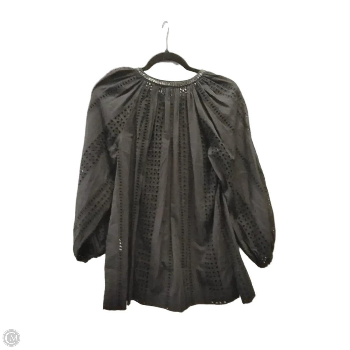 Blouse Long Sleeve By Chicos In Black, Size: S