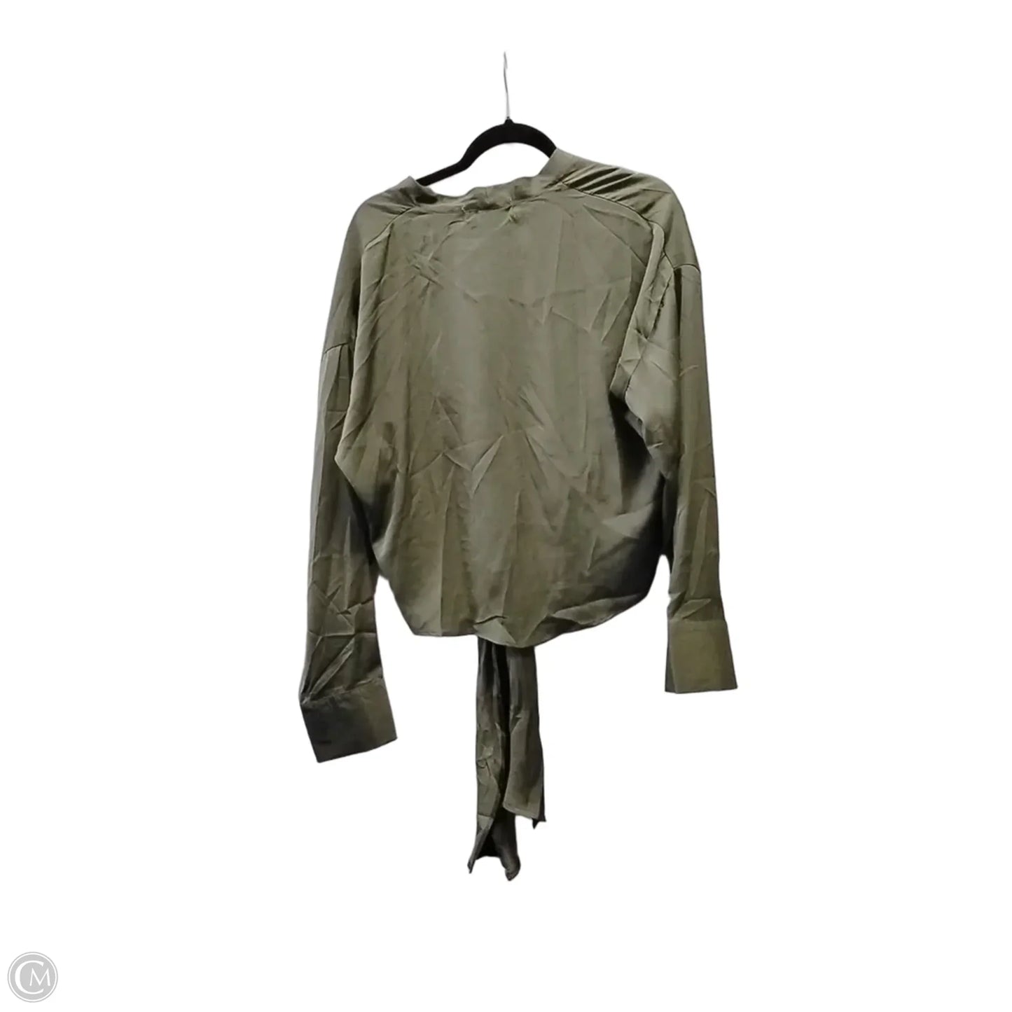 Blouse Long Sleeve By Impressions In Green, Size: L