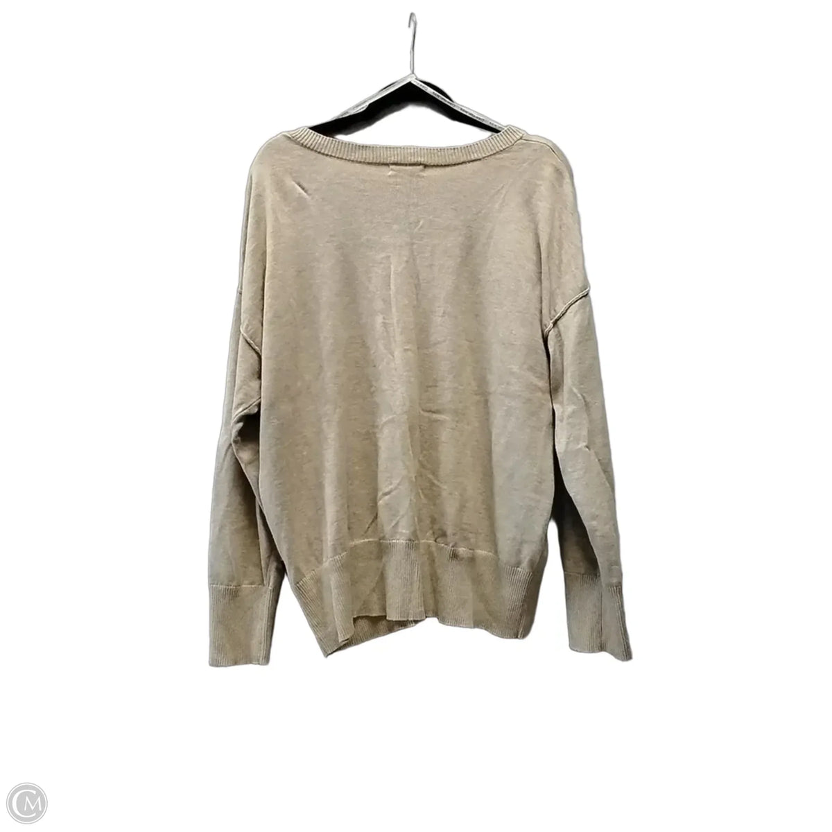 Sweater By Calvin Klein In Tan, Size: Xl