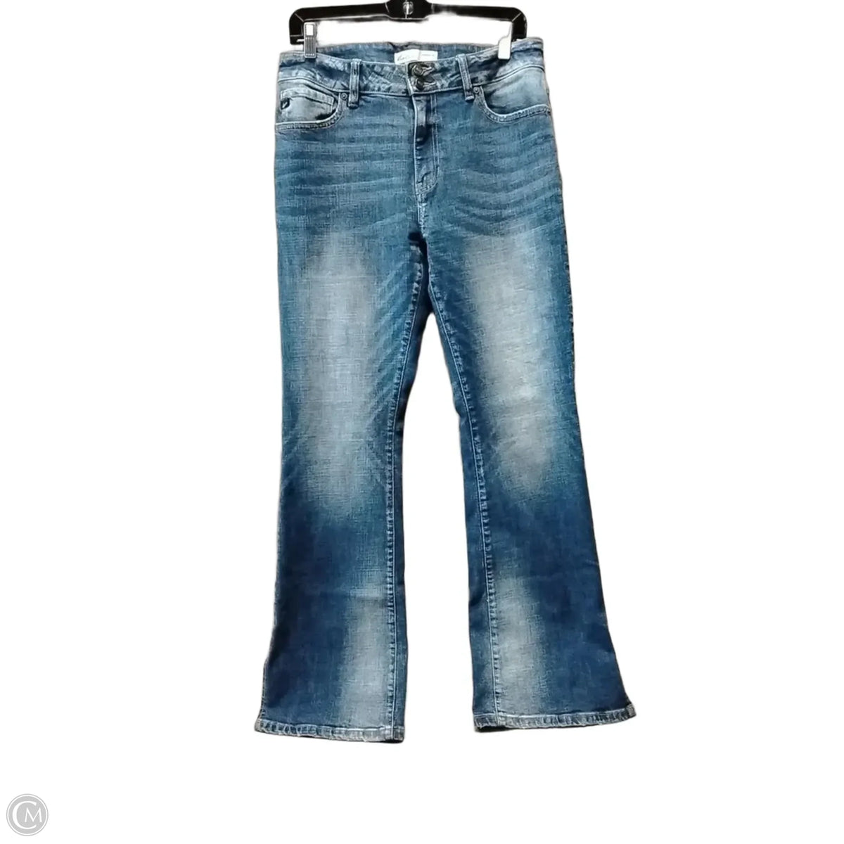 Jeans Flared By Maurices In Blue Denim, Size: 8