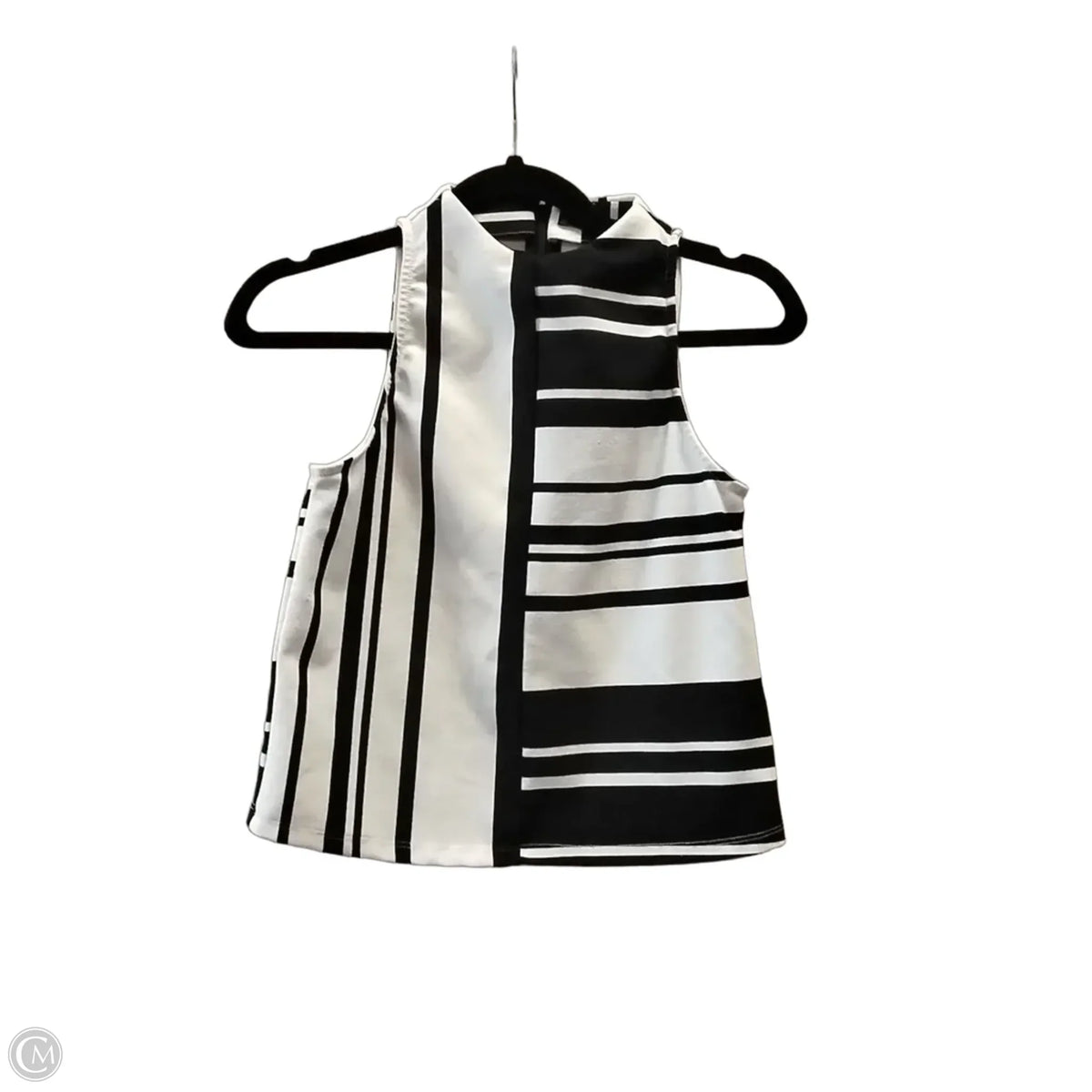 Top Sleeveless By Guess In Striped Pattern, Size: Xs