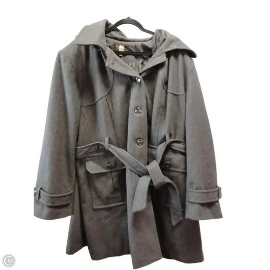 Coat Wool By Gallery In Grey, Size: 3x