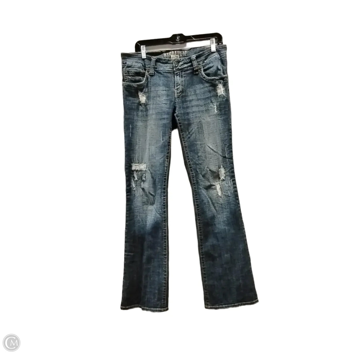 Jeans Boot Cut By Hydraulic In Blue Denim, Size: 12