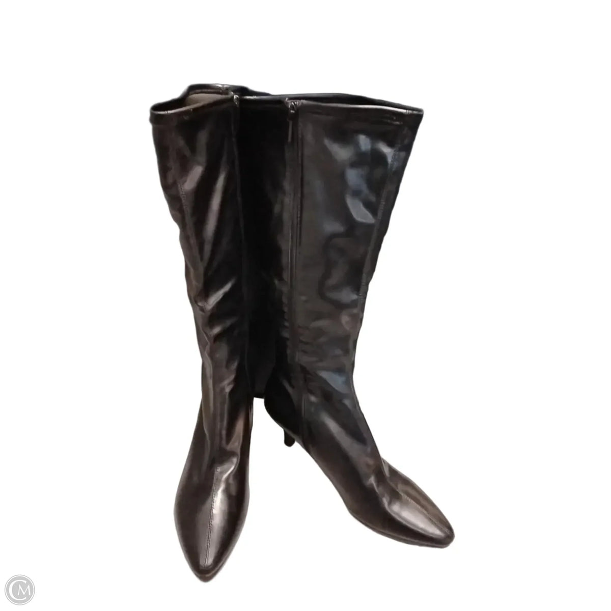Boots Knee Heels By Impo In Black, Size: 10