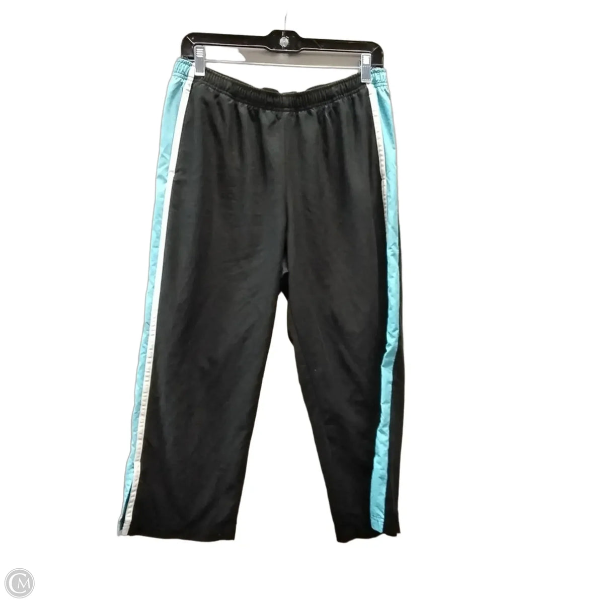 Athletic Pants By Nike In Black & Blue, Size: L