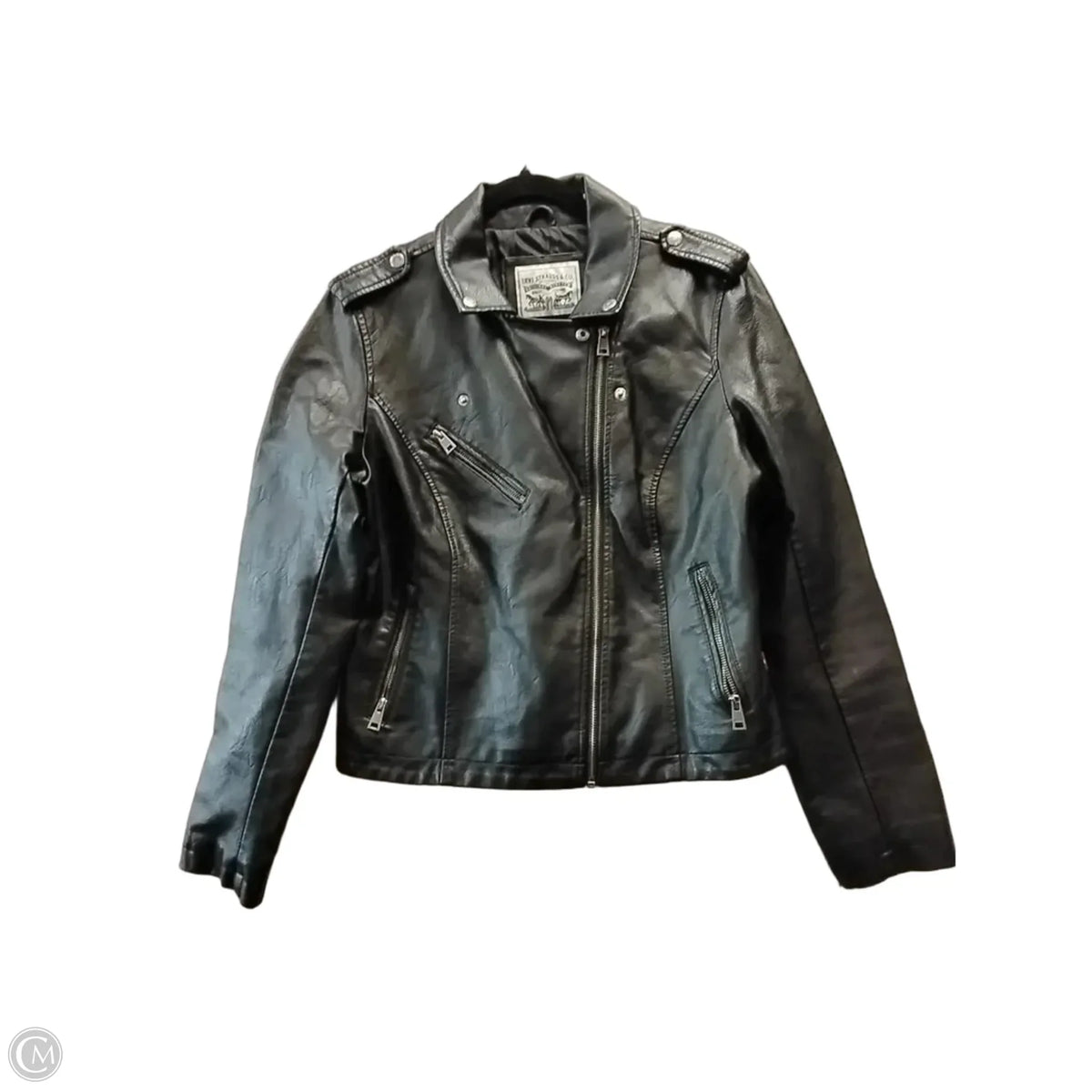 Jacket Leather By Levis In Black, Size: L