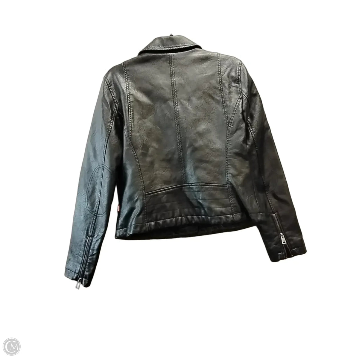 Jacket Leather By Levis In Black, Size: L