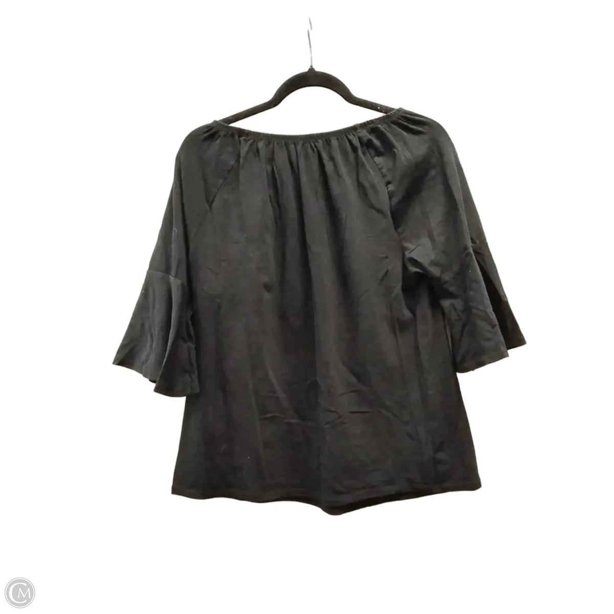 Top 3/4 Sleeve By Workshop In Black, Size: L