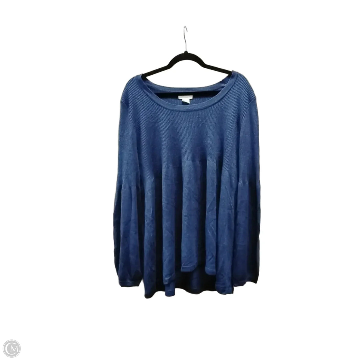 Top Long Sleeve By Maurices In Blue, Size: 3x