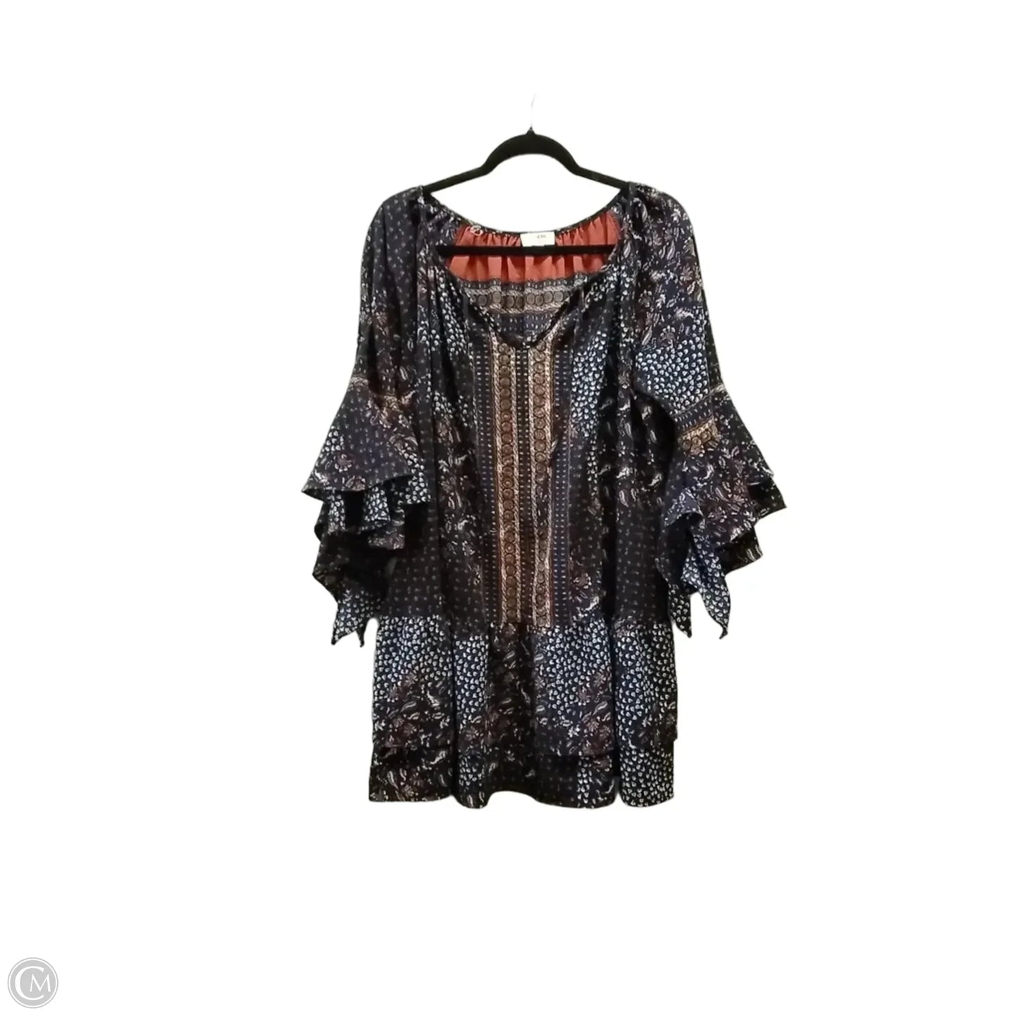 Top Long Sleeve By Umgee In Blue, Size: L