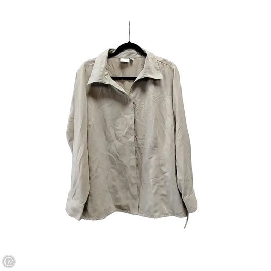 Top Long Sleeve By Sonoma In Beige, Size: 2x