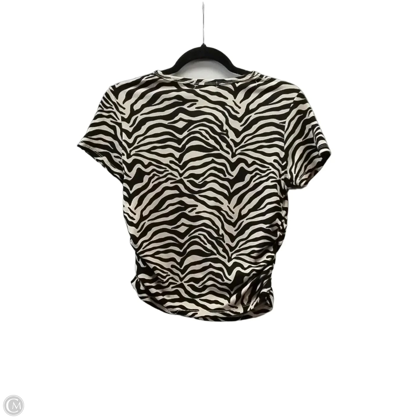 Top Short Sleeve By Orange Kiss In Animal Print, Size: M