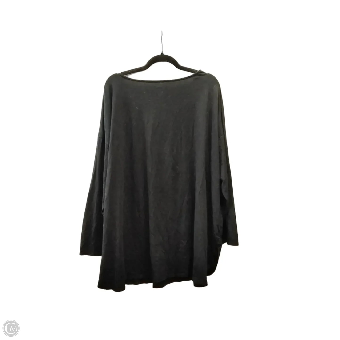Top Long Sleeve By J. Jill In Black, Size: 4x