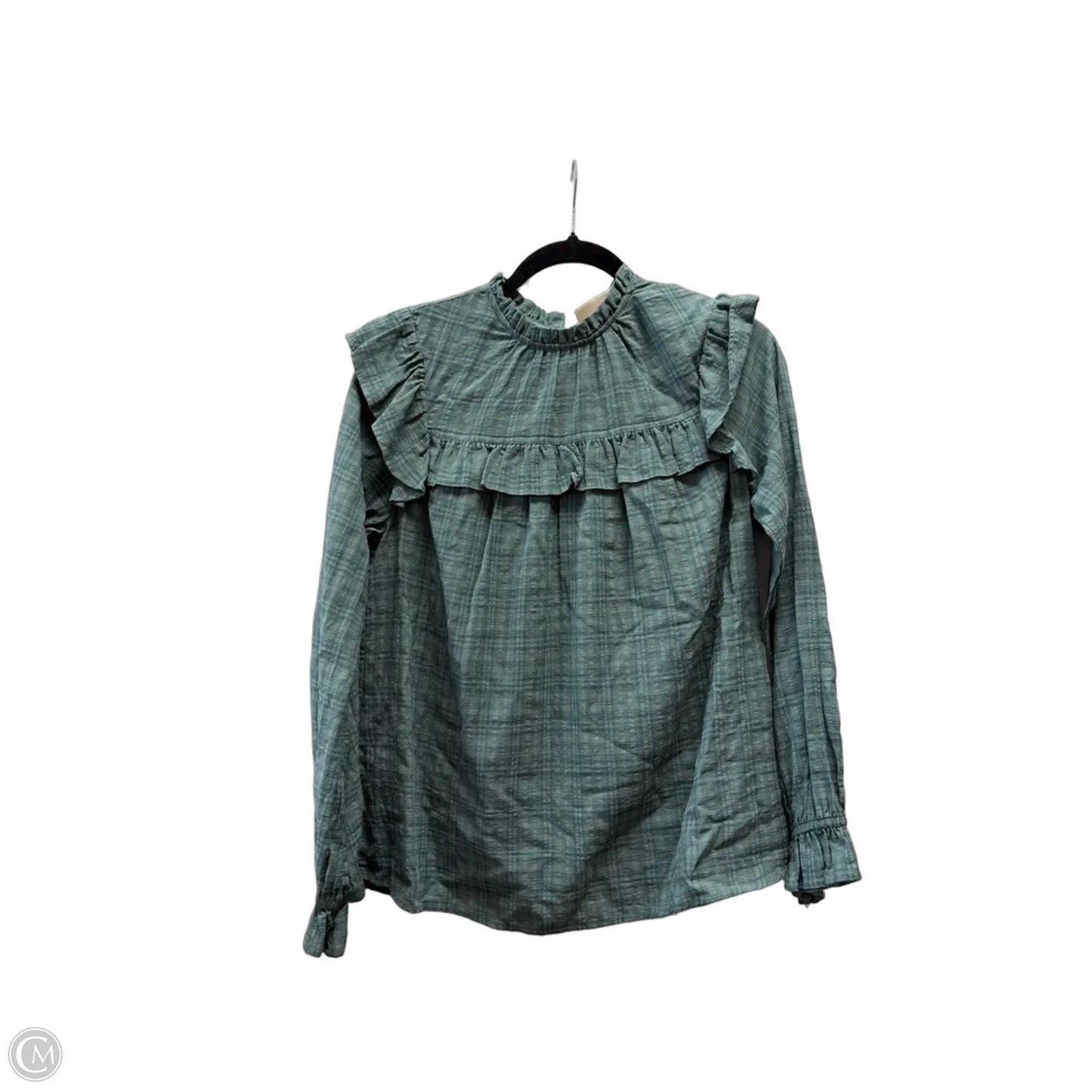 Blouse Long Sleeve By Universal Thread In Green, Size: M
