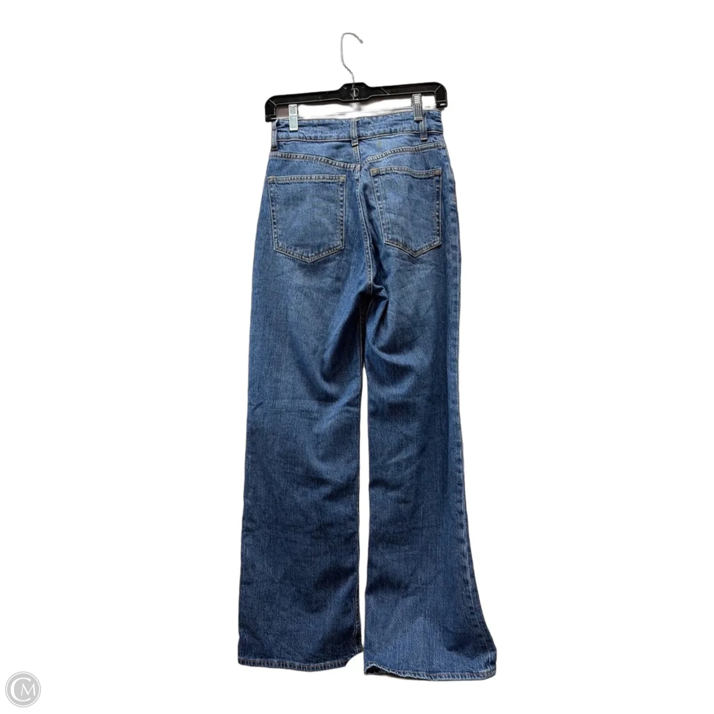 Jeans Straight By H&m In Blue Denim, Size: 4