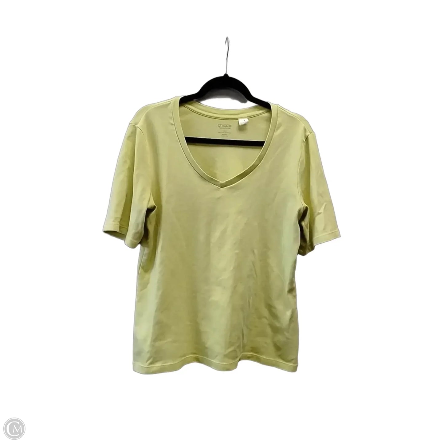 Top Short Sleeve By Chicos In Green, Size: L