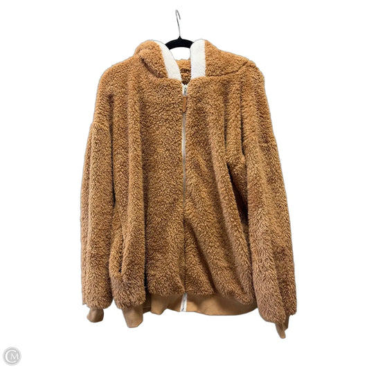 Sweatshirt Hoodie By Cme In Brown, Size: Xl